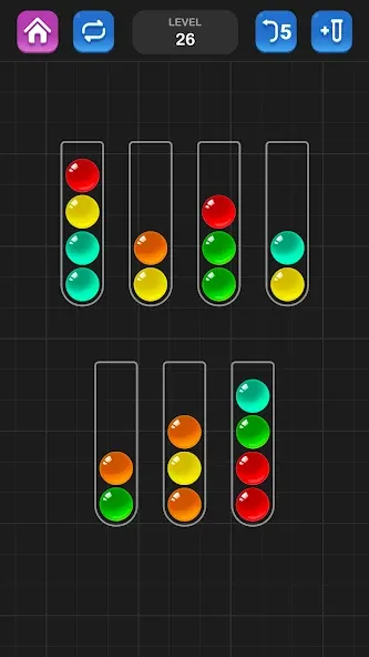 Взлом Ball Sort Puzzle — Color Game  [МОД Unlocked] — полная версия apk на Андроид screen 1