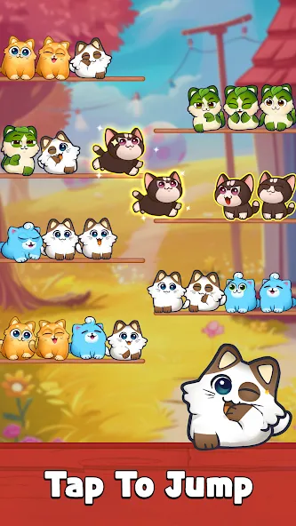 Скачать взлом Cat Sort Puzzle: Cute Pet Game  [МОД Много денег] — полная версия apk на Андроид screen 2