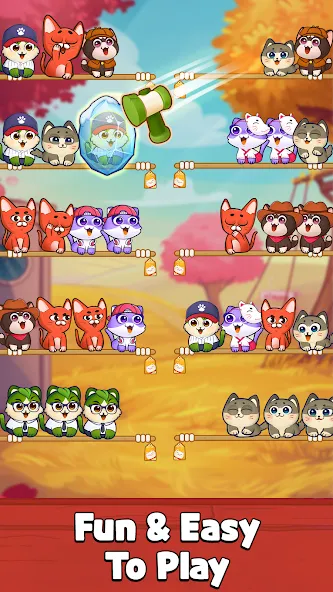 Скачать взлом Cat Sort Puzzle: Cute Pet Game  [МОД Много денег] — полная версия apk на Андроид screen 4