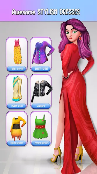 Взлом Fashion Stylist Makeup Dressup  [МОД Бесконечные деньги] — стабильная версия apk на Андроид screen 2