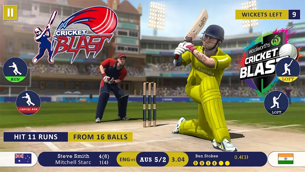 Скачать взлом World Cricket Games Offline  [МОД Бесконечные монеты] — стабильная версия apk на Андроид screen 1