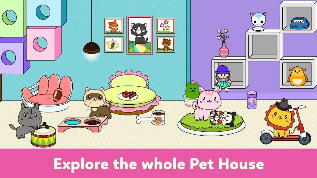 Взломанная Tizi Town — My Pet Daycare  [МОД Меню] — последняя версия apk на Андроид screen 2