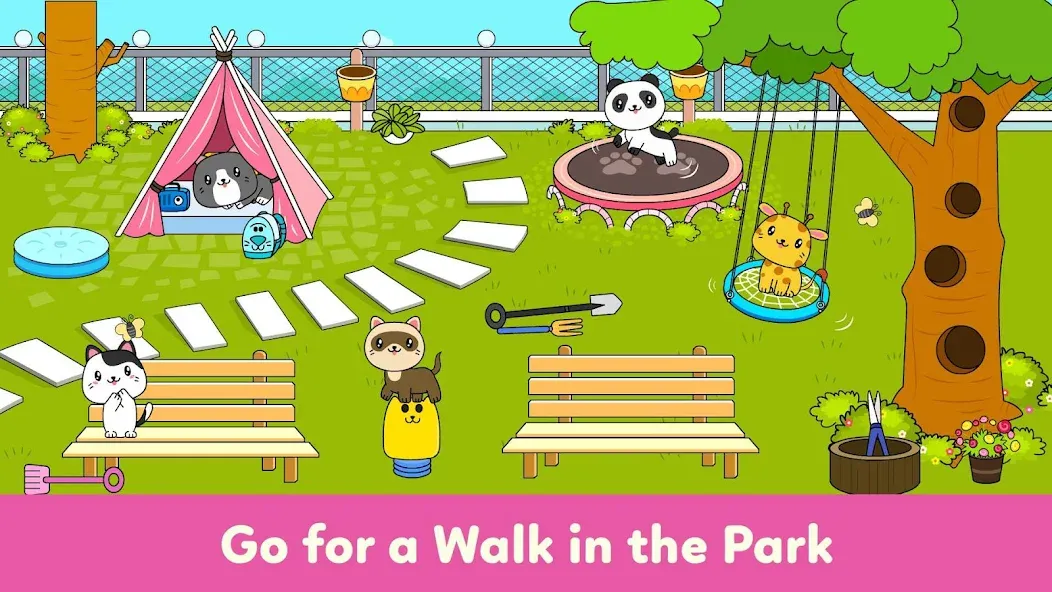 Взломанная Tizi Town — My Pet Daycare  [МОД Меню] — последняя версия apk на Андроид screen 5