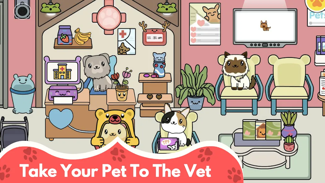 Скачать взломанную My Cat Town — Cute Kitty Games  [МОД Бесконечные деньги] — стабильная версия apk на Андроид screen 5
