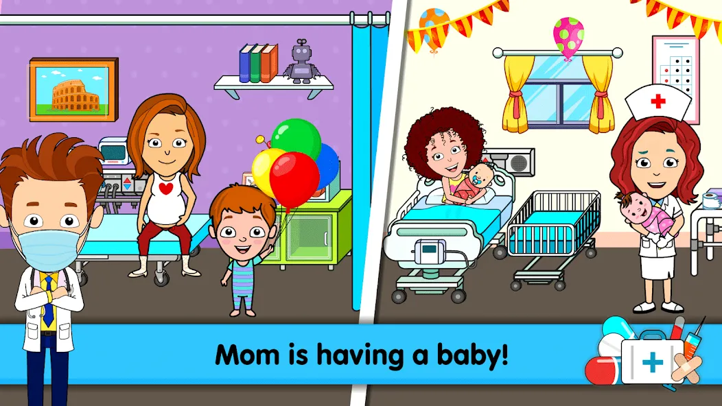 Взломанная My Hospital Town Doctor Games  [МОД Бесконечные деньги] — последняя версия apk на Андроид screen 2