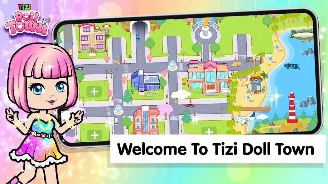 Взлом Tizi Town: Doll Dress Up Games  [МОД Бесконечные монеты] — стабильная версия apk на Андроид screen 1