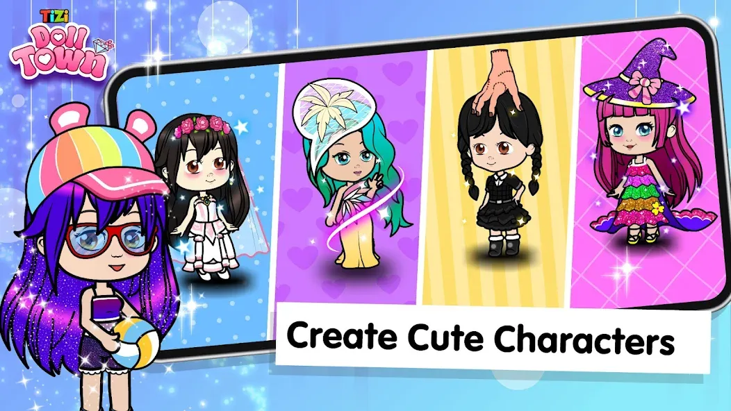 Взлом Tizi Town: Doll Dress Up Games  [МОД Бесконечные монеты] — стабильная версия apk на Андроид screen 2