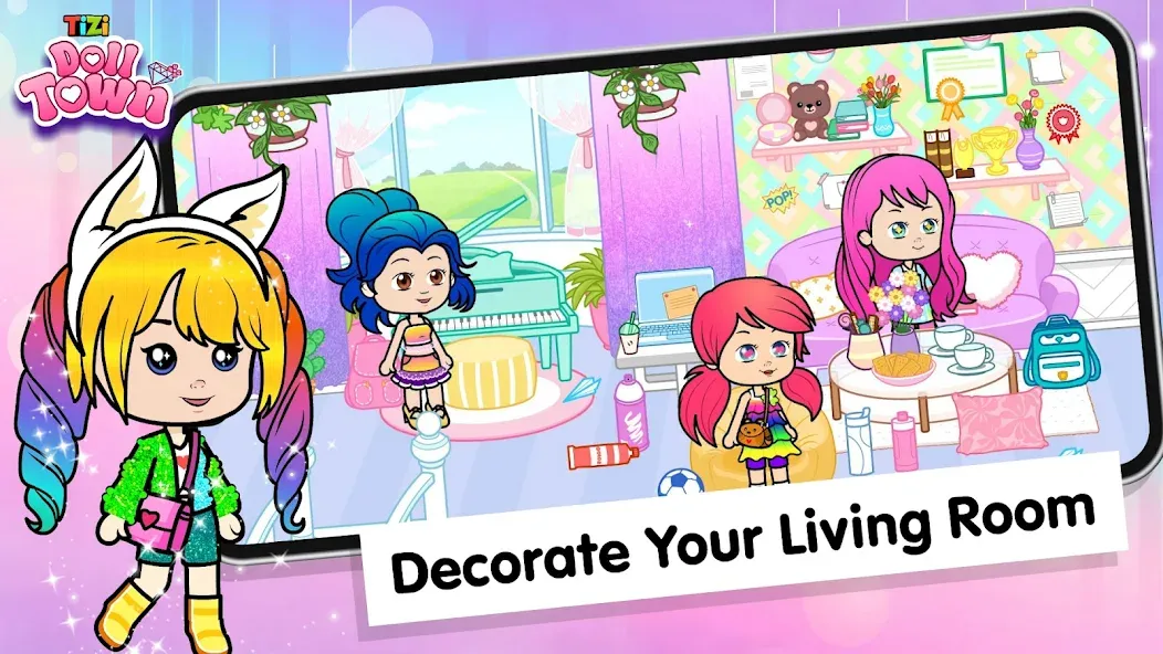 Взлом Tizi Town: Doll Dress Up Games  [МОД Бесконечные монеты] — стабильная версия apk на Андроид screen 4