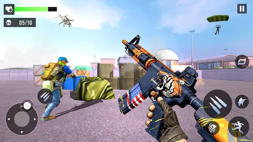 Скачать взлом Gun Games — FPS Shooting Games (ФПС офлайн игры по стрельбе из пистолета)  [МОД Все открыто] — стабильная версия apk на Андроид screen 3