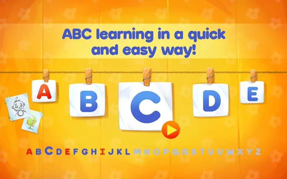 Скачать взлом ABC Alphabet! ABCD games!  [МОД Бесконечные монеты] — полная версия apk на Андроид screen 1