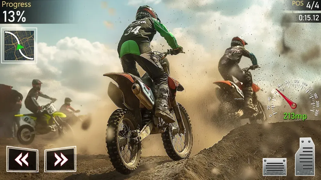 Взлом Motocross MX Dirt Bike Games  [МОД Unlocked] — стабильная версия apk на Андроид screen 5