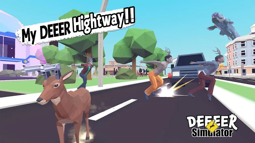 Взлом DEEEER Simulator: Modern World (ДИИИР Симулятор)  [МОД Unlimited Money] — последняя версия apk на Андроид screen 1