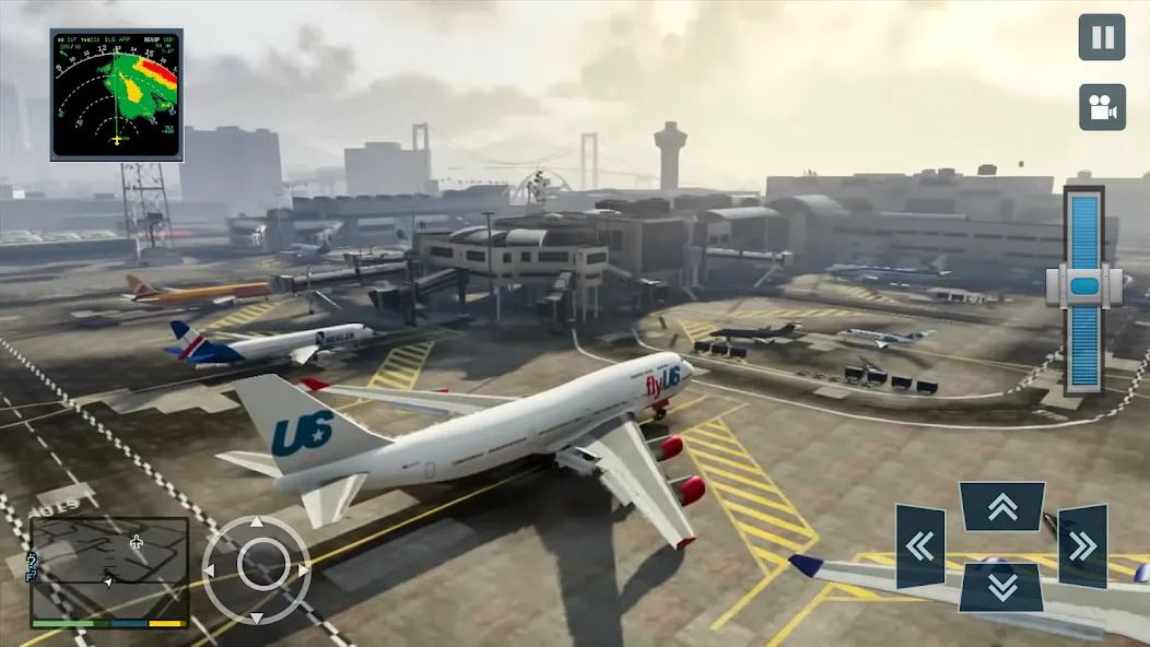 Скачать взломанную Real Plane Flying Simulator  [МОД Все открыто] — полная версия apk на Андроид screen 1