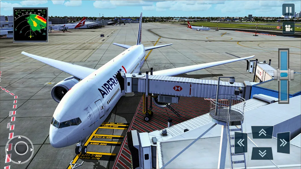 Скачать взломанную Real Plane Flying Simulator  [МОД Все открыто] — полная версия apk на Андроид screen 3
