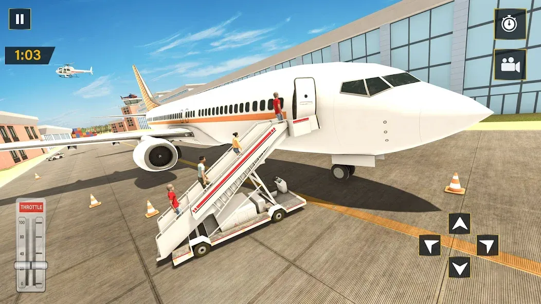 Скачать взломанную Real Plane Flying Simulator  [МОД Все открыто] — полная версия apk на Андроид screen 5