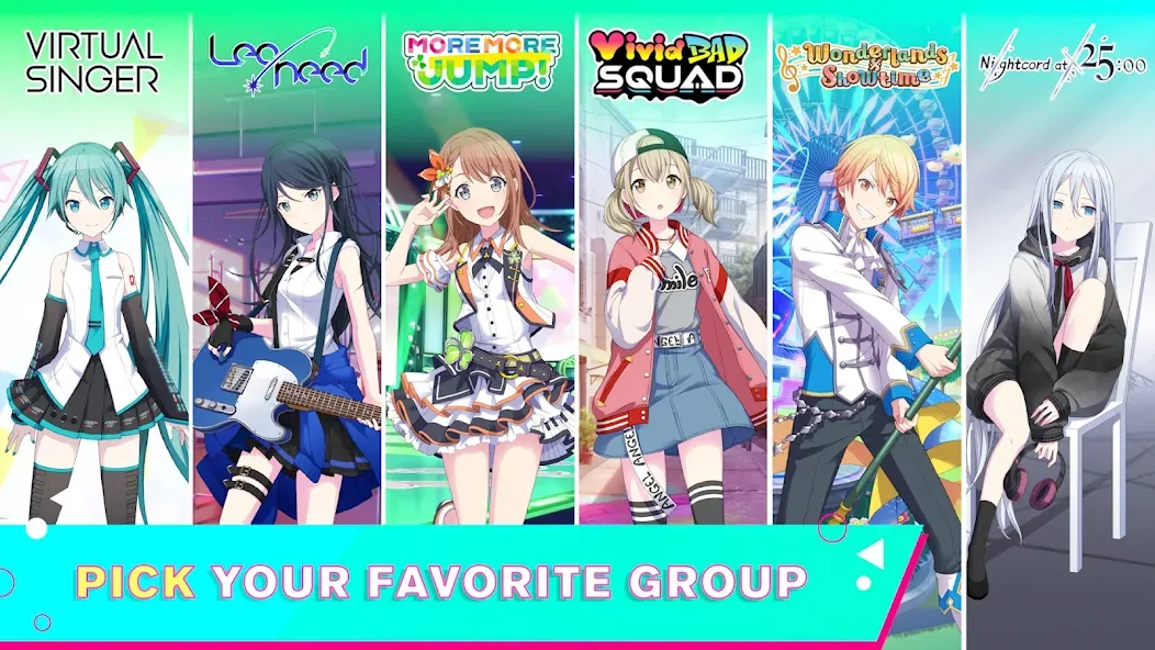 Скачать взлом HATSUNE MIKU: COLORFUL STAGE! (Хацуне Мику)  [МОД Много монет] — стабильная версия apk на Андроид screen 2
