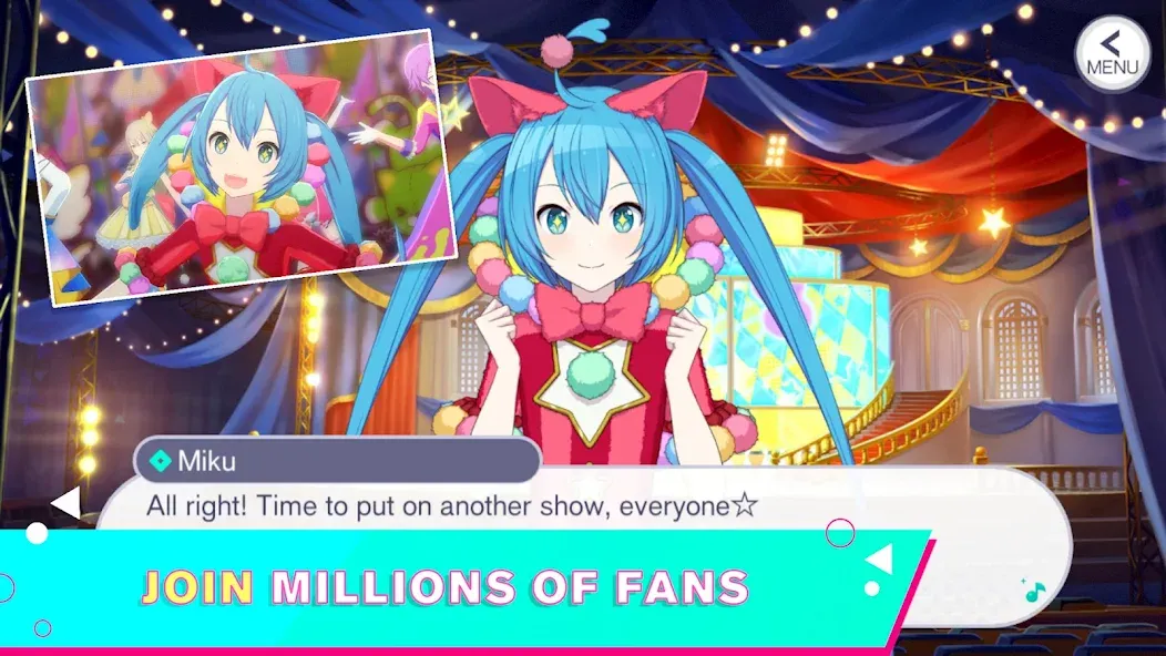 Скачать взлом HATSUNE MIKU: COLORFUL STAGE! (Хацуне Мику)  [МОД Много монет] — стабильная версия apk на Андроид screen 5