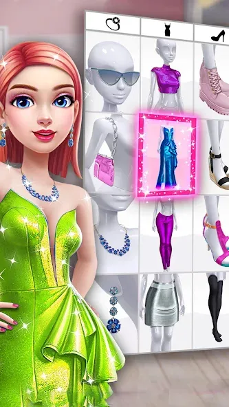 Взломанная Fashion Makeover Stylist Game  [МОД Mega Pack] — полная версия apk на Андроид screen 1