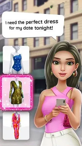 Взломанная Fashion Makeover Stylist Game  [МОД Mega Pack] — полная версия apk на Андроид screen 3