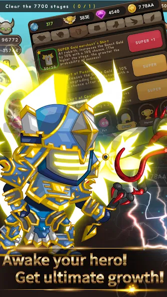 Взломанная +9 God Blessing Cash Knight  [МОД Все открыто] — стабильная версия apk на Андроид screen 1