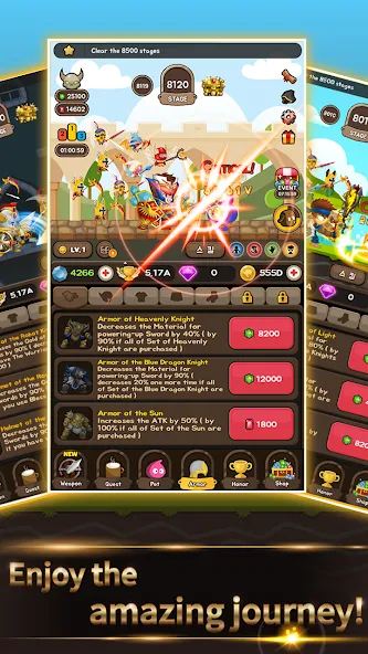 Взломанная +9 God Blessing Cash Knight  [МОД Все открыто] — стабильная версия apk на Андроид screen 4