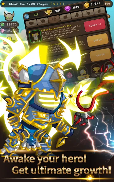 Взломанная +9 God Blessing Cash Knight  [МОД Все открыто] — стабильная версия apk на Андроид screen 5