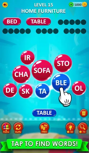 Скачать взломанную Word Game 2024 — Word Connect (Ворд Гейм 2023)  [МОД Unlimited Money] — стабильная версия apk на Андроид screen 4