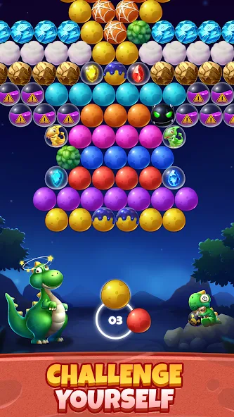 Взлом Bubble Shooter Primitive Eggs (Бабл Шутер Примитивные Яйца)  [МОД Меню] — стабильная версия apk на Андроид screen 5