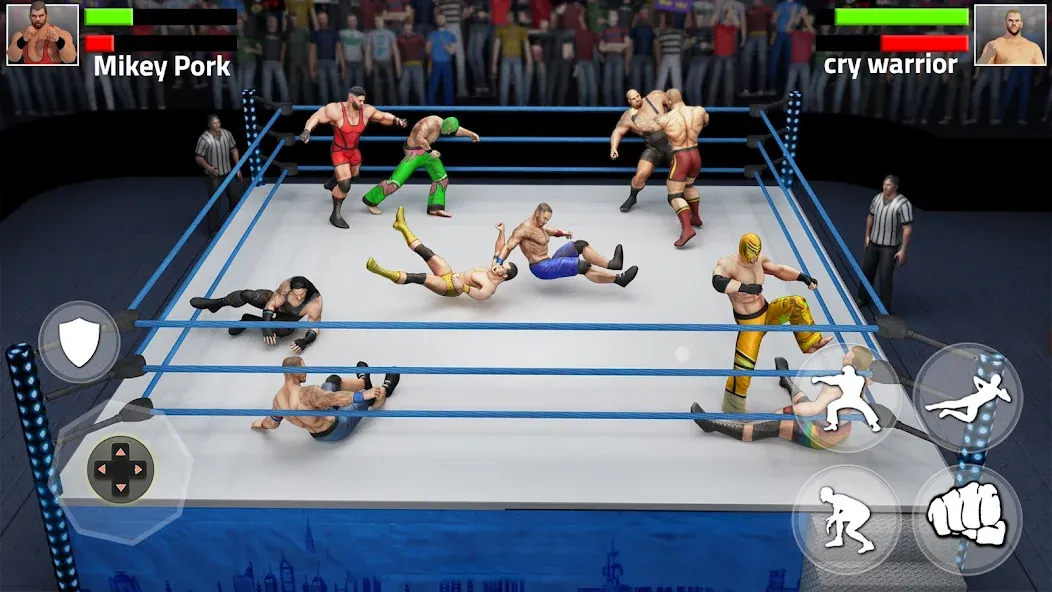 Скачать взлом Tag Team Wrestling Game (Таг Тим Реслинг Гейм)  [МОД Menu] — полная версия apk на Андроид screen 2