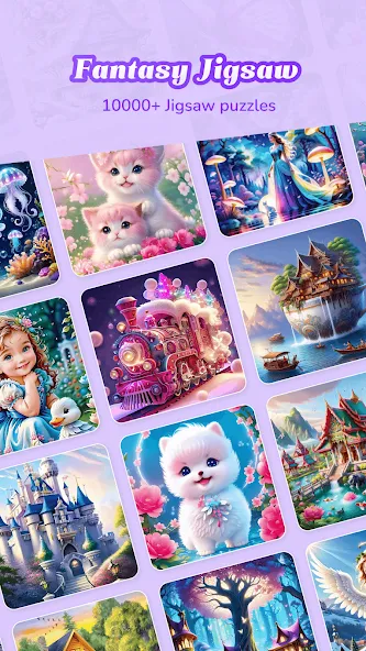 Взломанная Fantasy Jigsaw — HD Puzzle (Фэнтези Пазл)  [МОД Unlocked] — полная версия apk на Андроид screen 1