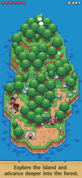 Скачать взлом Tiny  Island Survival  [МОД Unlimited Money] — последняя версия apk на Андроид screen 2