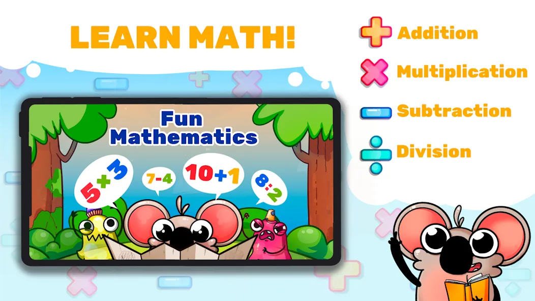 Взломанная Fun Math Facts: Games for Kids  [МОД Unlimited Money] — полная версия apk на Андроид screen 1