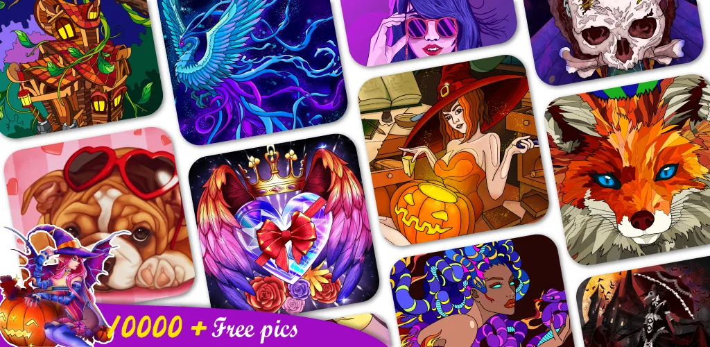 Взлом Coloring Book -Paint by Number (Малер Плюс)  [МОД Все открыто] — последняя версия apk на Андроид screen 1