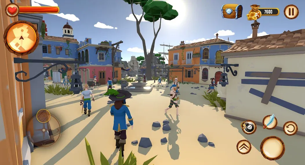 Скачать взлом Pirate Polygon Caribbean Sea (Пиратская Полигон Карибское море)  [МОД Много монет] — стабильная версия apk на Андроид screen 5
