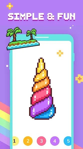 Взломанная Paint by Number — Pixel Art  [МОД Unlimited Money] — последняя версия apk на Андроид screen 2