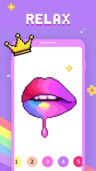 Взломанная Paint by Number — Pixel Art  [МОД Unlimited Money] — последняя версия apk на Андроид screen 4
