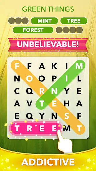 Взломанная Word Heaps Search — Word Games (Ворд Хипс Срч)  [МОД Много денег] — стабильная версия apk на Андроид screen 2