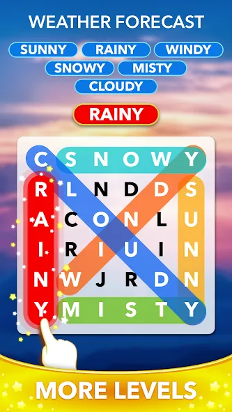 Взломанная Word Heaps Search — Word Games (Ворд Хипс Срч)  [МОД Много денег] — стабильная версия apk на Андроид screen 5