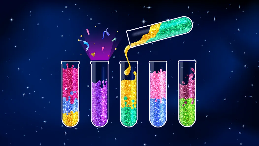 Взломанная Water Sort Puzzle — Color Game (Уотер Сорт Пазл)  [МОД Unlocked] — стабильная версия apk на Андроид screen 1