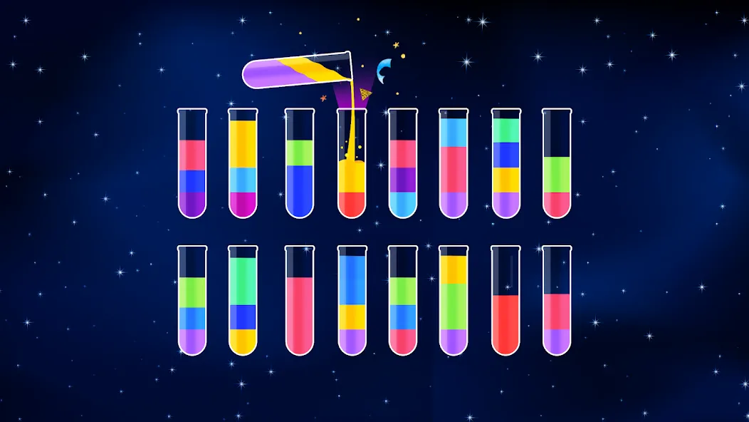 Взломанная Water Sort Puzzle — Color Game (Уотер Сорт Пазл)  [МОД Unlocked] — стабильная версия apk на Андроид screen 2