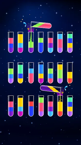 Взломанная Water Sort Puzzle — Color Game (Уотер Сорт Пазл)  [МОД Unlocked] — стабильная версия apk на Андроид screen 3