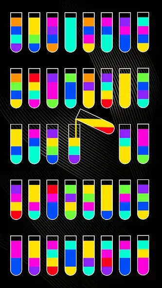 Взломанная SortPuz 3D: Water Color Sort (СортПаз 3Д)  [МОД Бесконечные монеты] — стабильная версия apk на Андроид screen 1