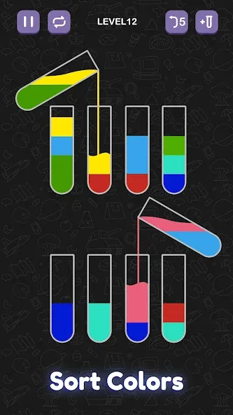Скачать взлом Water Sort Puzzle — Sort Color  [МОД Бесконечные деньги] — полная версия apk на Андроид screen 3