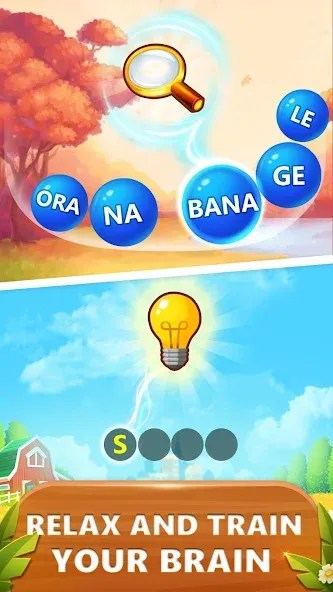 Взломанная Word Bubble Puzzle — Word Game  [МОД Все открыто] — стабильная версия apk на Андроид screen 4